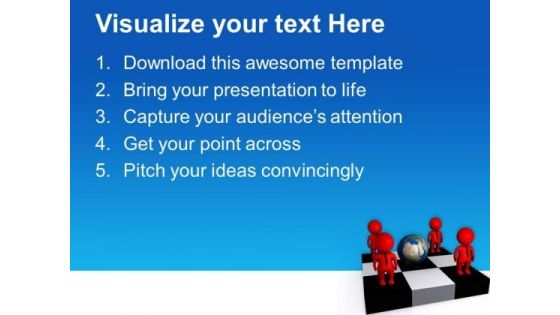 Make Your Empolyee Globaly Trained PowerPoint Templates Ppt Backgrounds For Slides 0713