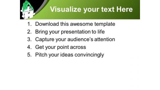 Make Your Home With All Efforts PowerPoint Templates Ppt Backgrounds For Slides 0513
