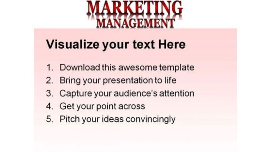Maketing Management Business PowerPoint Backgrounds And Templates 0111