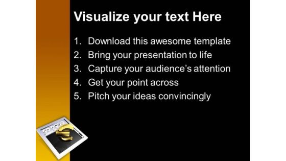 Making Money Online Euros PowerPoint Templates And PowerPoint Themes 1012