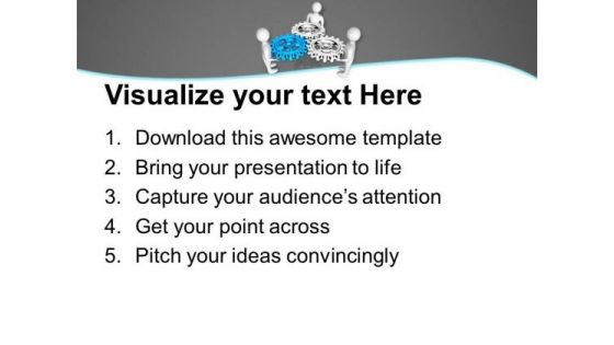 Making Right Process Depends On Gears PowerPoint Templates Ppt Backgrounds For Slides 0713