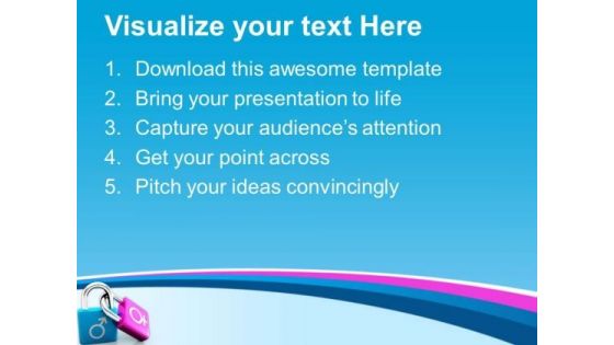 Male And Female Symbol Character PowerPoint Templates Ppt Backgrounds For Slides 0513
