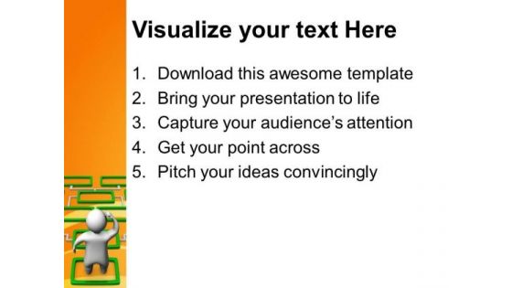 Man And Complicated Diagram PowerPoint Templates And PowerPoint Themes 1012