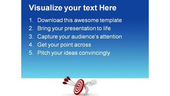 Man Behind Target Business PowerPoint Templates And PowerPoint Backgrounds 0311