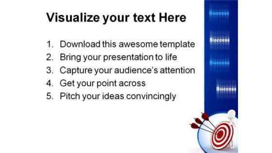 Man Behind Target Success PowerPoint Themes And PowerPoint Slides 0311
