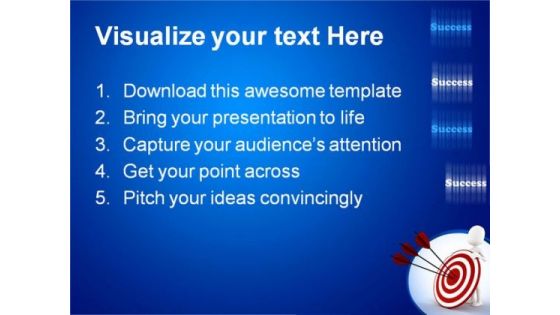 Man Behind Target Success PowerPoint Themes And PowerPoint Slides 0311