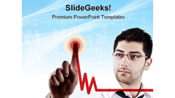 Man Draws Graph Business PowerPoint Templates And PowerPoint Backgrounds 0711