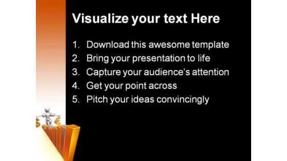 Man Going Up Business PowerPoint Themes And PowerPoint Slides 0411