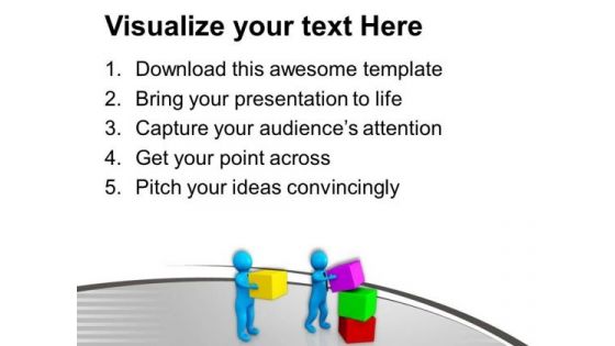 Man Helping His Partner PowerPoint Templates Ppt Backgrounds For Slides 0713