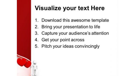 Man Is Explaining The Love Wedding PowerPoint Templates Ppt Backgrounds For Slides 0213