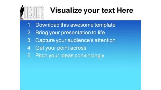Man Lean Results Business PowerPoint Templates And PowerPoint Backgrounds 0611