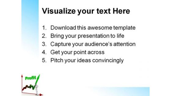 Man Pushing Up Profit Business PowerPoint Themes And PowerPoint Slides 0511
