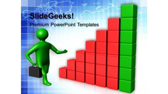 Man Run Towards Success PowerPoint Templates And PowerPoint Themes 0612