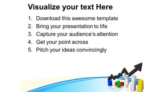 Man Shows Improvement In Business PowerPoint Templates Ppt Backgrounds For Slides 0813