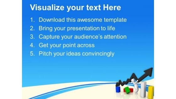 Man Shows Improvement In Business PowerPoint Templates Ppt Backgrounds For Slides 0813