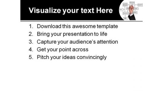 Man Win Business PowerPoint Template 0610