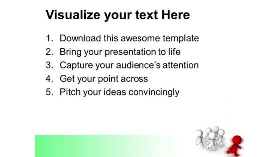 Man Winning Race Leadership PowerPoint Templates And PowerPoint Themes 0612