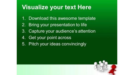 Man Winning Race Leadership PowerPoint Templates And PowerPoint Themes 0612