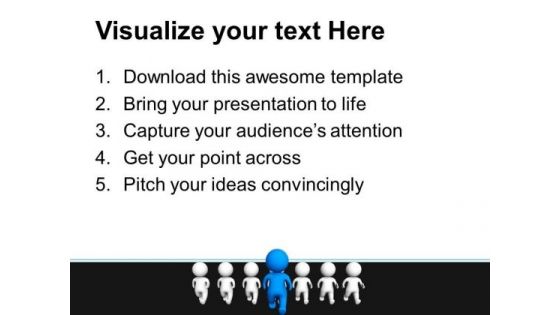 Man Winning Race Leadership PowerPoint Templates And PowerPoint Themes 0712