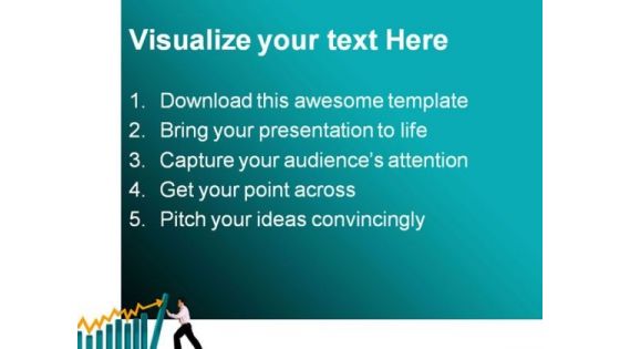 Man With A Graphic Business PowerPoint Themes And PowerPoint Slides 0611