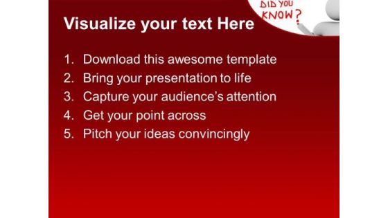 Man With Did You Business PowerPoint Templates And PowerPoint Themes 0612
