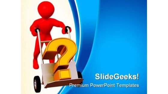 Man With Question Business PowerPoint Templates And PowerPoint Backgrounds 0311