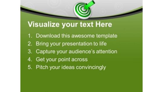 Man With Target Board Aim Goal PowerPoint Templates Ppt Backgrounds For Slides 0313