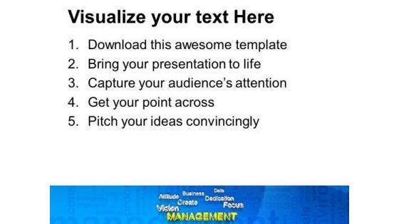 Management At Forefront Business Success PowerPoint Templates Ppt Backgrounds For Slides 0213