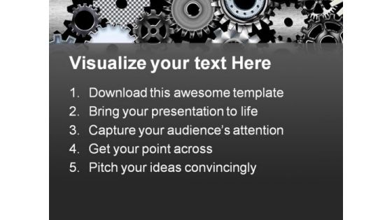 Many Gears Industrial PowerPoint Themes And PowerPoint Slides 0511
