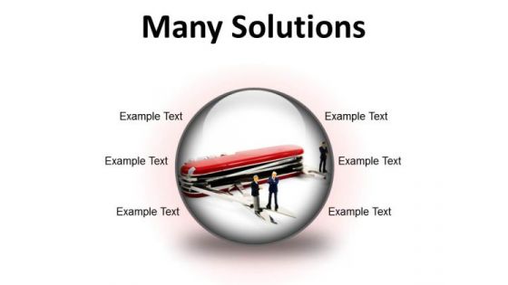 Many Solutions Business PowerPoint Presentation Slides C