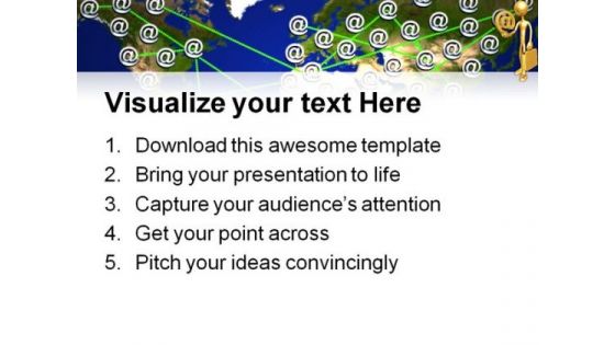 Map Internet PowerPoint Backgrounds And Templates 1210
