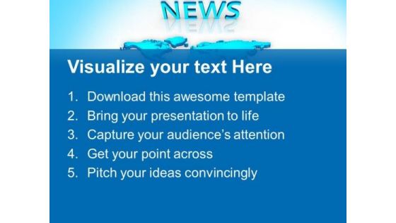 Map With News Global PowerPoint Templates And PowerPoint Themes 0712