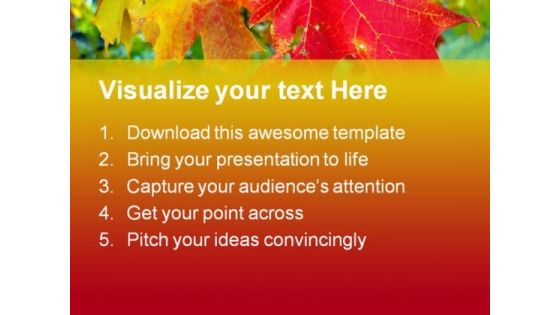 Maple Leaves Nature PowerPoint Templates And PowerPoint Backgrounds 0511