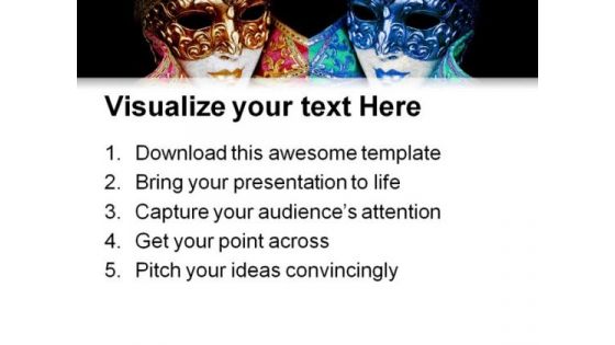 Mardigras Mask Art PowerPoint Templates And PowerPoint Backgrounds 0711