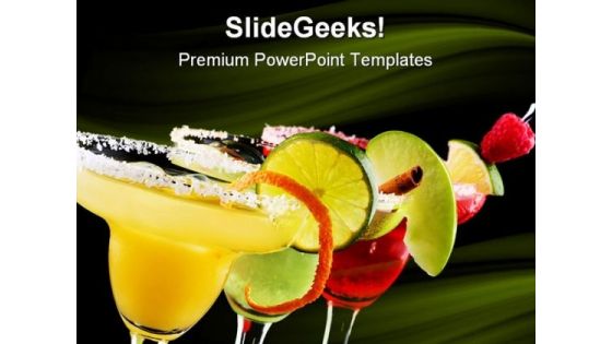 Margaritas Food PowerPoint Templates And PowerPoint Backgrounds 0411