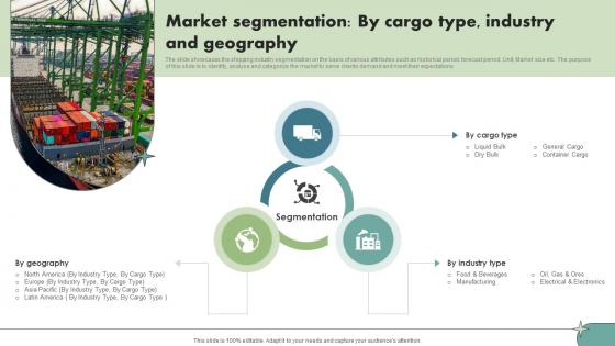 Market Segmentation By Cargo Type Industry And Geography Maritime Shipping Industry IR SS V