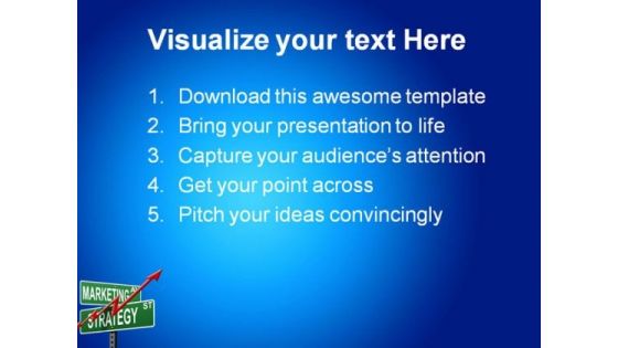 Marketing And Strategy Business PowerPoint Template 0910