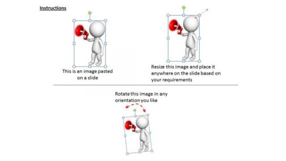 Marketing Concepts 3d Illustration Of Man With Megaphone Characters