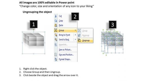 Marketing Diagram 3d Blocks Style Consulting Diagram