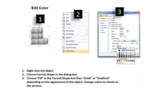 Marketing Diagram 3d Cubes With Numbers Consulting Diagram