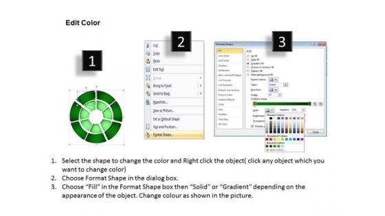 Marketing Diagram 3d Double Concentric Rings Pieces 3 Strategy Diagram