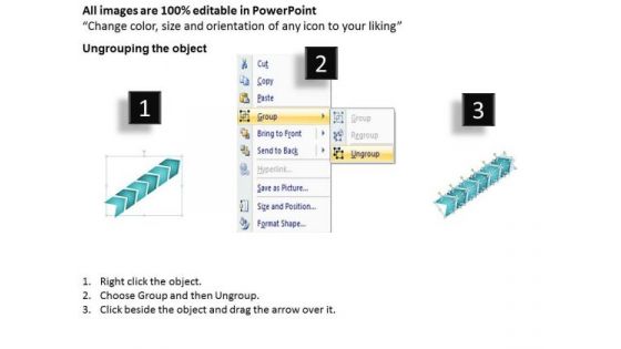 Marketing Diagram 3d Linear Arrow 6 Stages Mba Models And Frameworks