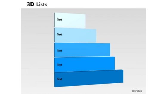 Marketing Diagram 3d List Diagram With 5 Stages Sales Diagram Marketing Diagram 3d List Diagram With 5 Stages Sales Diagram