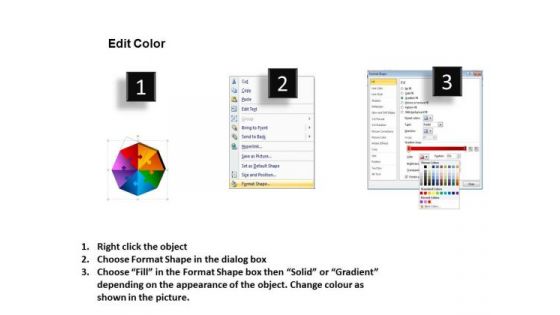Marketing Diagram 3d Octagon Diagram Puzzle Process Consulting Diagram