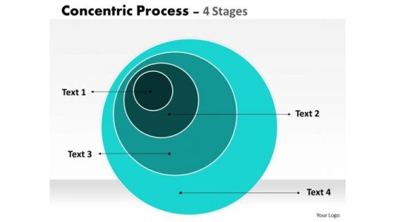 Marketing Diagram 4 Staged Concentric Circle Diagram Consulting Diagram