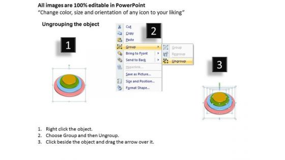 Marketing Diagram 4 Staged Multicolored Process Diagram Strategy Diagram
