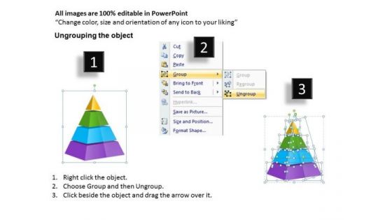 Marketing Diagram 4 Staged Triangular Business Diagram Mba Models And Frameworks