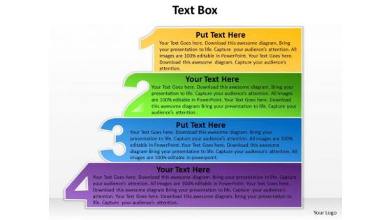 Marketing Diagram 4 Text Boxes Of Planning Steps Strategy Diagram