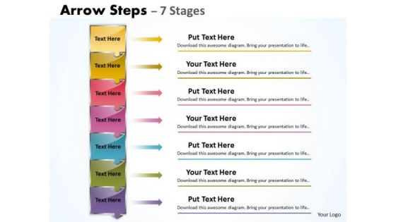 Marketing Diagram 7 Steps Of Business Growth Process Consulting Diagram