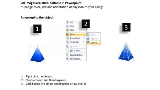 Marketing Diagram 9 Staged 3d Triangle For Process Flow Sales Diagram